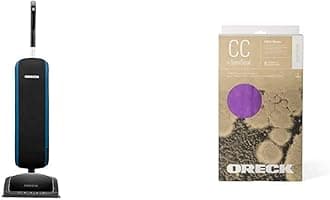 Oreck HEPA Upright Bagged Vacuum Cleaner, Lightweight, 30 ft Power Cord, UK30205PC, Blue Type CC HEPA Upright Vacuum Cleaner Bag, AK1CC6H, 6-Pack, 6 Pack, Purple, 6 Count