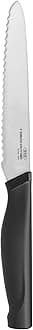 OXO Good Grips 5-in Serrated Utility Knife,Silver/Black