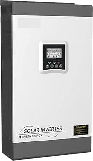 Power Inverter Solar 5KW 5000W Hybrid Off Grid Solar Inverter PV1800 VPM 48V Built MPPT 80A Max 140A No Fan Design High Frequency (Color : 5KW with A, Size : 48V_220-240V)