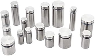 Multipurpose Stainless Steel Spacers/Fasteners/Standoffs for Industrial Applications and Home Improvement (1/2 x 1 Inch, Silver, Chrome) -Pack of 4