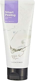 The Face Shop Smart Peeling White Jewel Gentle Exfoliator Face Scrub with Pearl Powder extracts for Brightening| Removes Tan and Blackheads,120ml