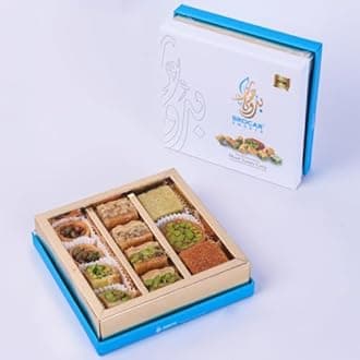 Brocar Sweets Assorted Mixed Baklava, 150 grams - A Premium Arabic Sweets Gift Box with Authentic Middle Eastern Desserts, Perfect for Eid, Ramadan, Diwali, Christmas, and Other Festive Celebrations