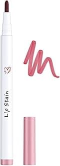 Lip Stain,Lip Tint Pen,Cream Glide Lip Liner,Long Lasting Colour Lip Marker,Hydrating Matt Lippen Liner Pens With 6 Colors To Choose,Waterproof,Moisturizing,Transfer-Proof,Lightweight (#3, 1.7ml)