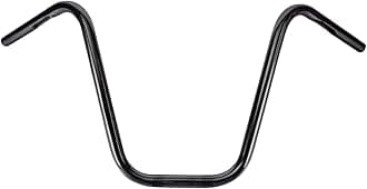 Burly Brand Narrow Bottom Ape Hanger Handlebar - 14 inch Height, Black Finish, For Harley Davidson and Most Motorcycles (B28-337)