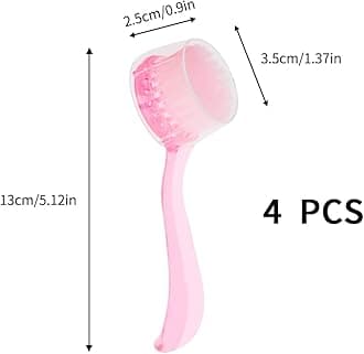 Beomeen Facial Cleansing Brush, Facial Exfoliating Brush Face Wash Scrub Exfoliator Brush for Makeup Skincare Removal, 7 Pack (Multicolored)