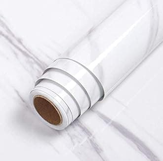 Starlite Enterprises Self Adhesive Wallpaper for Living Room, Sofa Background Decal, Door, Cupboard, Fridge, Wall, Tabletop, Floor & Etc Interior & Renovation Project(WhiteDesign ,)16x120 inch