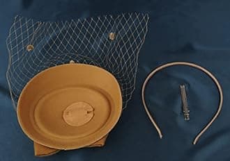 Cizoe Fascinator Hats for Women 20s 50s Vintage Pillbox Hat Kentucky Derby Fascinators Flower Veil Wedding Tea Party Hat