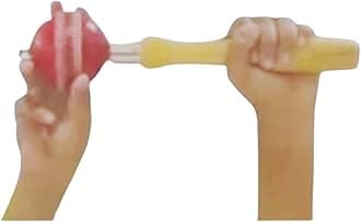 SPOCCO | Cricket Ball Seam Revolution Practice Handle with Rotating Ball- (Pack of 1) - Red Ball | CB22