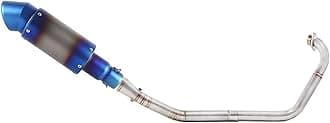 Full System Motorcycle Muffler Exhaust For Yamaha YZF-R15 R125 For MT125 For MT-15 For MT 15 125 V3 R125 2008 2009 2010 2011 2012 2013-2019 Muffler Center Link Pipe (Color : Rear right)