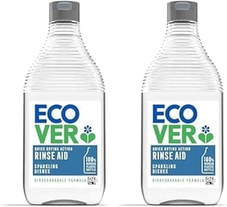 Dishwasher Rinse Aid, Sparkling Dishes and Quick Drying Action, For The Ultimate Clean, Pack of 2, 450ml
