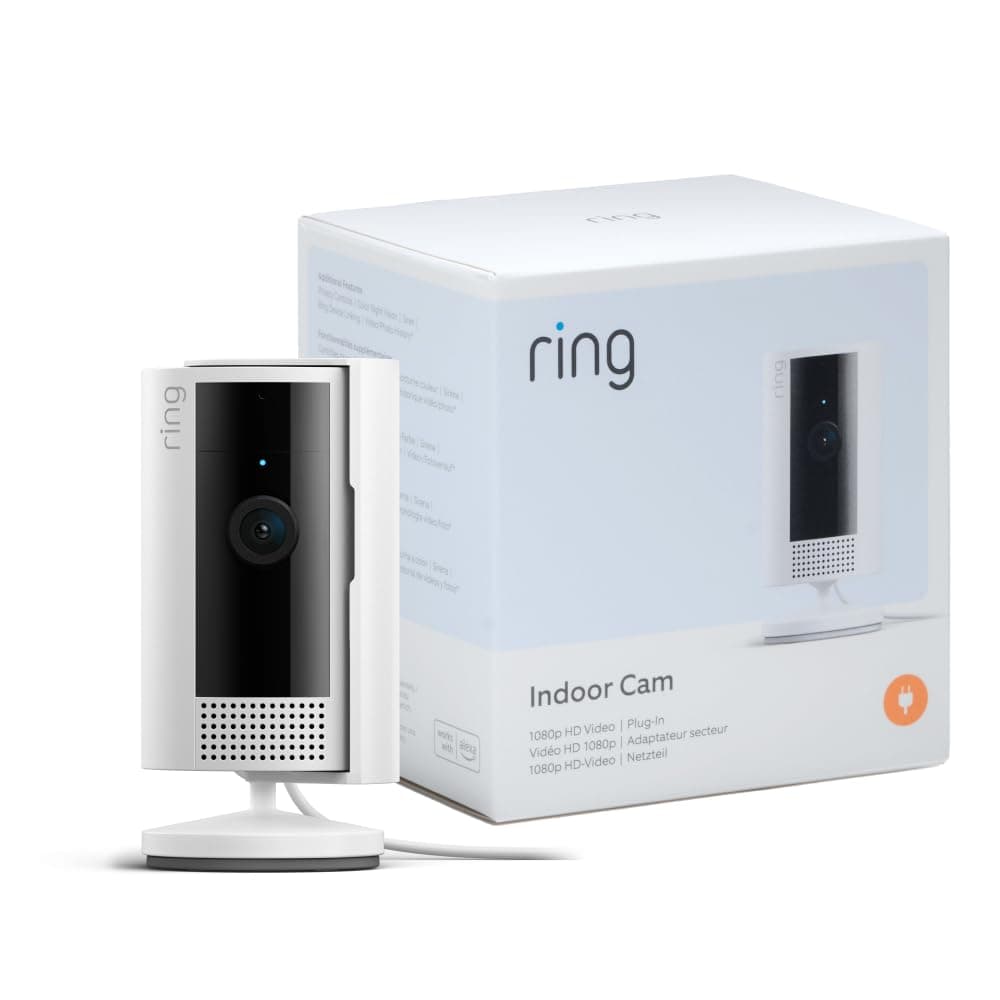 Ring Indoor Camera (2nd Gen) | Plug-In Pet Security Camera | 1080p HD, Two-Way Talk, Wifi, Privacy Cover, DIY | alternative to CCTV system | 30-day free trial of Ring Subscription Plan