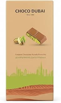 Caramel Chocolate Kunafa Dates with Pistachio Filling | Premium Quality 100g | Gourmet Arabian | for All Occasions