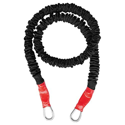 Stackable Resistance Bands with Quick Clips- Covered for Safety- Accurate Resistance Level- Made in America (Red -18 lbs) by FitCord (BS-1400)