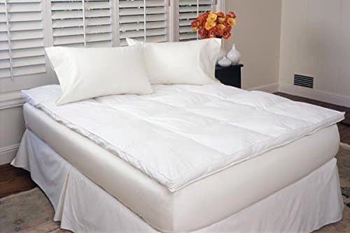 Warm Things Baffled Box Feather Bed White/Twin