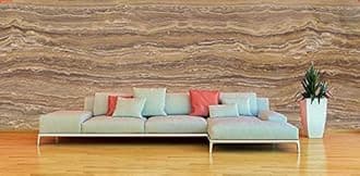 Starlite Enterprises peach gloss marble Self Adhesive Wallpaper for Living Room, Sofa Background Decal, Door, Cupboard, Fridge, Wall, Tabletop, Floor & Etc Interior & Renovation Project (2x16)