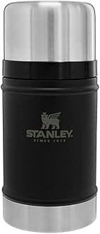 Classic Legendary Large Food Jar 24 oz | Vacuum Insulated Thermos Food Container | Wide Mouth Screw On Lid | Packable for Travel | Stainless Steel with Leakproof Lid | BPA-Free | Black 2.0