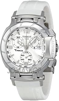 Tissot Gifts and Jewels Co. T-Race Chronograph White Rubber Strap Ladies Watch T0482171701700
