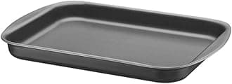 TramontinaBrasil 28cm 2L Graphite Aluminum Flat Roasting Pan with Interior and Exterior Starflon Max PFOA Free Nonstick Coating