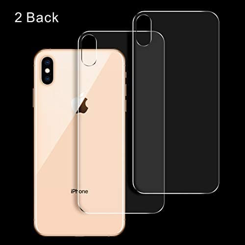 EXCPDT iPhone Xs Max Front and Back Screen Protector with Camera Lens Protector, Tempered Glass [3D Touch] Front Anti-Fingerprint/Scratch Compatible with iPhone Xs Max (6.5 inch)