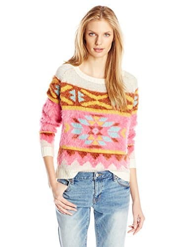 Flying Tomato Women's Patterned Long Sleeve Pullover Sweater