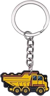 Industrial Excavator Keychain – Construction Machinery Inspired Metal Key Ring for Daily Use