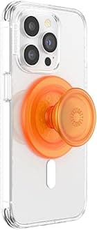 PopSockets Phone Grip for MagSafe, Magnetic Holder, Phone Stand - Orange Zest