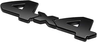 3D Full Coverage 4x4 Blackout Emblem Overlay Compatible with Toyota Tundra 2014-2021, Tacoma 2012-2021, 4Runner 2013-2020 4 x 4 Badge Cover Symbol Decal for All Pickup SUV Truck Models (Black)