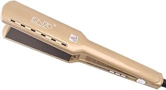 ENZO EN-3337 Professional Hair Straightener - Advanced Ceramic Plates, Adjustable Temperature Settings, Fast Heat-Up, and Ergonomic Design - Perfect for Smooth, Sleek, and Frizz-Free Hair-Intl Version