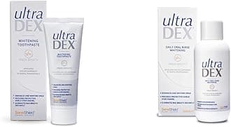 UltraDEX WhiteningToothpaste 75ml & Daily Oral Rinse Whitening, 500 ml