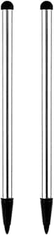 Stylus Pens for Touch Screens, 2pcs Universal Capacitive Styli Compatible with iPad Apple, Tablets, iPhones, Samsung, HTC Silver