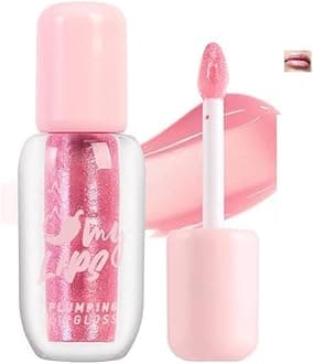 Mirror Lip Plumping, Spicy Lip Glaze Lip Tint, Ultra-Hydrating & Nourishing Plump & Pout Lip Plumper, Pearlescent Glossy Finish Fuller Natural Lip Gloss Lipstick for Women Girls (B, 02)
