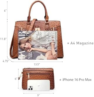 Dasein Women Handbags and Purses Ladies Shoulder Bag Top Handle Satchel Tote Work Bag with Matching Clutch