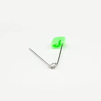 OsoCozy Diaper Pins - (Light Green) - Sturdy, Stainless Steel Diaper Pins with Safe Locking Closures - Use for Special Events, Crafts or Colorful Laundry Pins