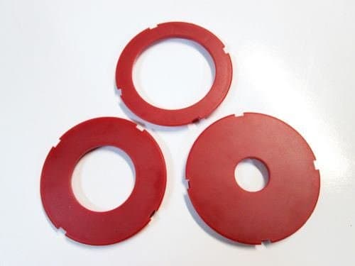 Router Table Insert Ring Set, 97mm OD, Fits Sears Craftsman & Ryobi, Set of 3