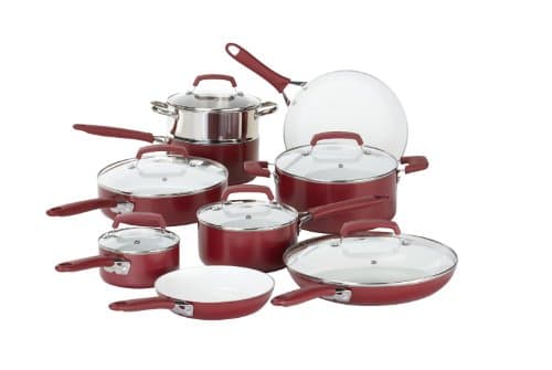 Wearever Ceramic Red 15pc Set