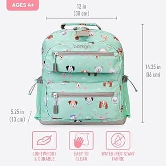 Bentgo® Kids Backpack - Durable Lightweight 14” Backpack