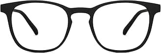 HUSTLR Lenskart | Zero Power Bluecut & Antiglare Computer Eyeglasses | Full Rim Square Shape | As Seen On Shark Tank | For Men & Women | Medium | LB E14058-W