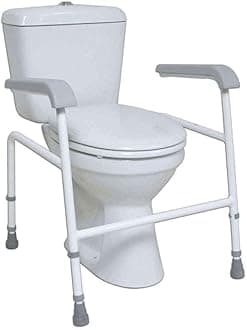 NRS Healthcare Harrier Toilet Frame, Height Adjustable