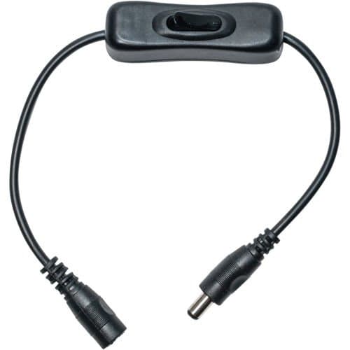 Power Cables & Connectors Inline DC Power Switch Extension Cable 5.5mm x 2.1mm Male Female Barrel for 12V