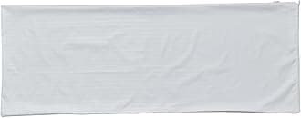 Kingnex Waterproof Down Feather Proof Striped Body Pillow Protectors for 20x54 Pillow Zippered Plain Pillow Cover White 1 Pack Only 21x55