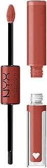 NYX PROFESSIONAL MAKEUP Shine Loud, Long-Lasting Liquid Lipstick with Clear Lip Gloss - Life Goals (Peach Nude)