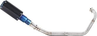 Full System Motorcycle Muffler Exhaust For Yamaha YZF-R15 R125 For MT125 For MT-15 For MT 15 125 V3 R125 2008 2009 2010 2011 2012 2013-2019 Muffler Center Link Pipe (Color : 3)