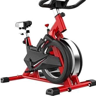 Removable Exercise Bike Indoor Cycling Bike, Fitness Equipment with Tablet Holder LCD Display Adjustable Seat Height Belt Driven Flywheel (Indoor Spor