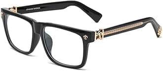 Classic Thick Square Frame，Non-prescription Glasses Clear Frame Glasses for Women Men