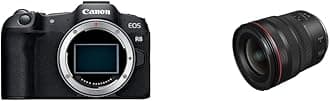 EOS R8 Full-Frame Mirrorless Camera (Body Only), RF Mount, 24.2 MP, 4K Video, DIGIC X Image Processor, Subject Detection & Tracking, Compact, Lightweight and RF14-35mm F4 L is USM Lens