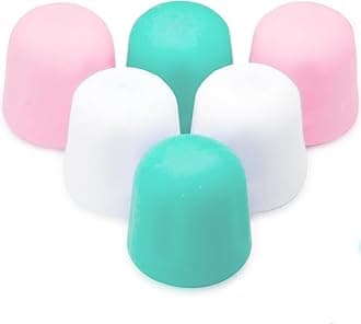 Self Closing Toothpaste Caps 6-Pack by Tilcare - No Waste Cap Dispensers for Adult and Kids Bathroom - Mess-Free Toothpaste Lids - Easy to Use, Food Grade Silicone and BPA-Free Toppers