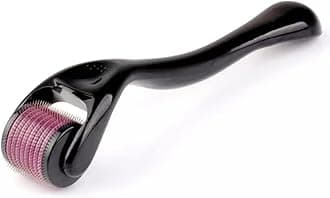 Derma Roller for Skin, Beard Derma Roller for Hair Growth & Care, Facial Roll, Micro needling 0.25mm 0.5mm 1mm 1.5mm, 540 Titanium Micro Needles for Facial, Body & Hair Growth For Men & Women (1mm)