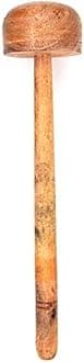 Pmw - Wooden Smasher - Pappu Gutti - Wooden Churner - Stomper - Pounder - 1 Piece