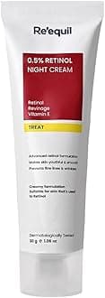 0.5% Retinol Night Cream | Makes Skin Youthful & Smooth | Prevents Fine Lines & Wrinkles | Unisex | All Skin Types | 30G