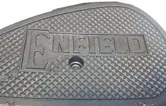 Pair Royal Enfield Black Fuel Tank Rubber Knee Pads